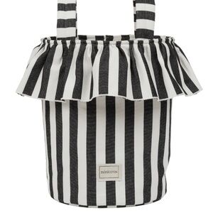 NWT Minicoton basket stroller bag - black and white stripes